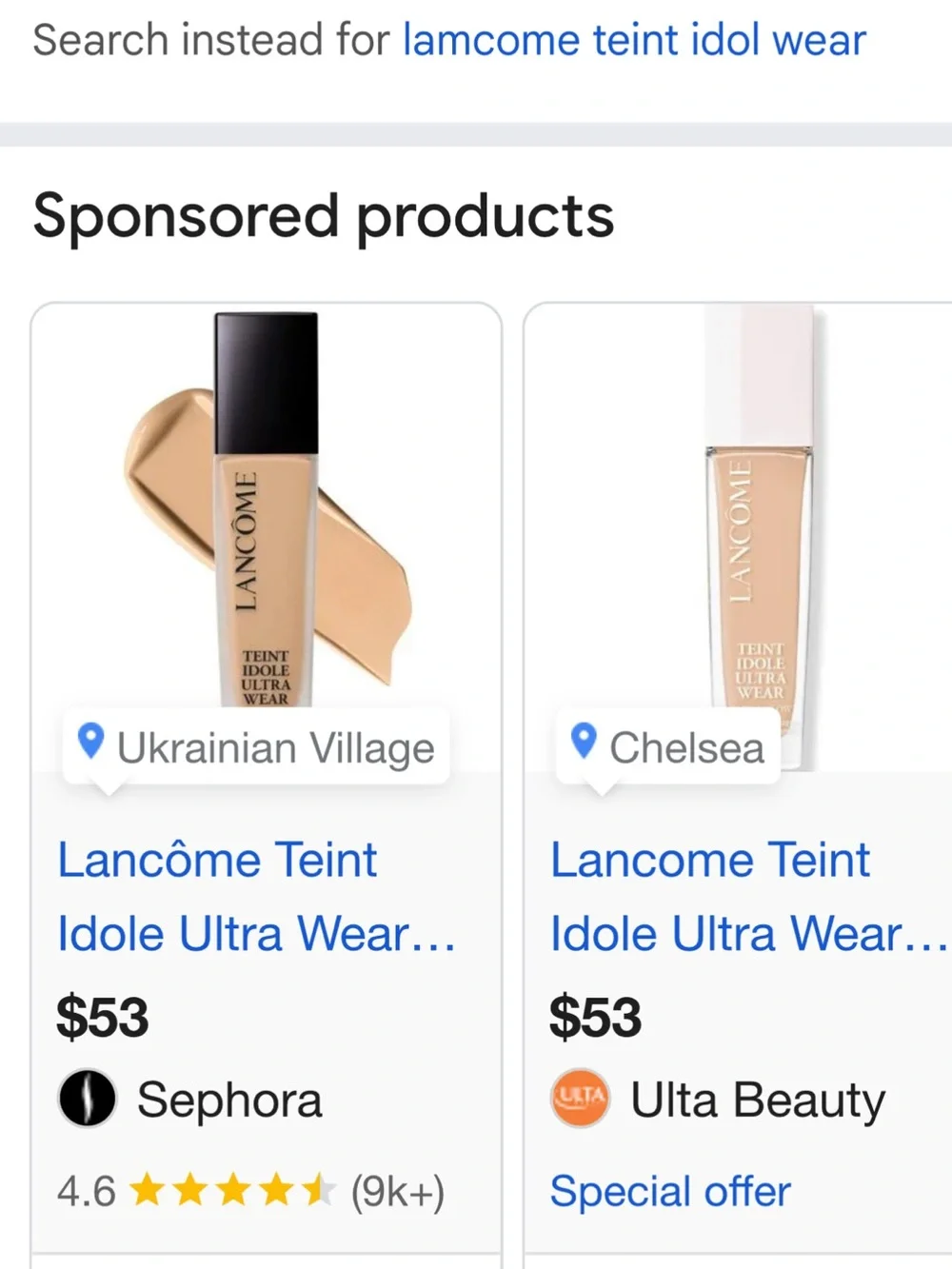 🗽NWT Lancôme Teint Idole Ultra Wear Foundation - 320C